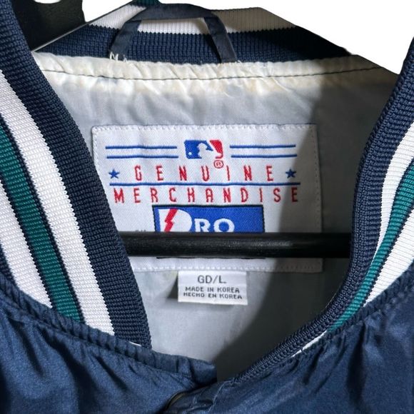 Vintage Pro Player Seattle Mariners Bomber Jacket Large - Picture 4 of 5